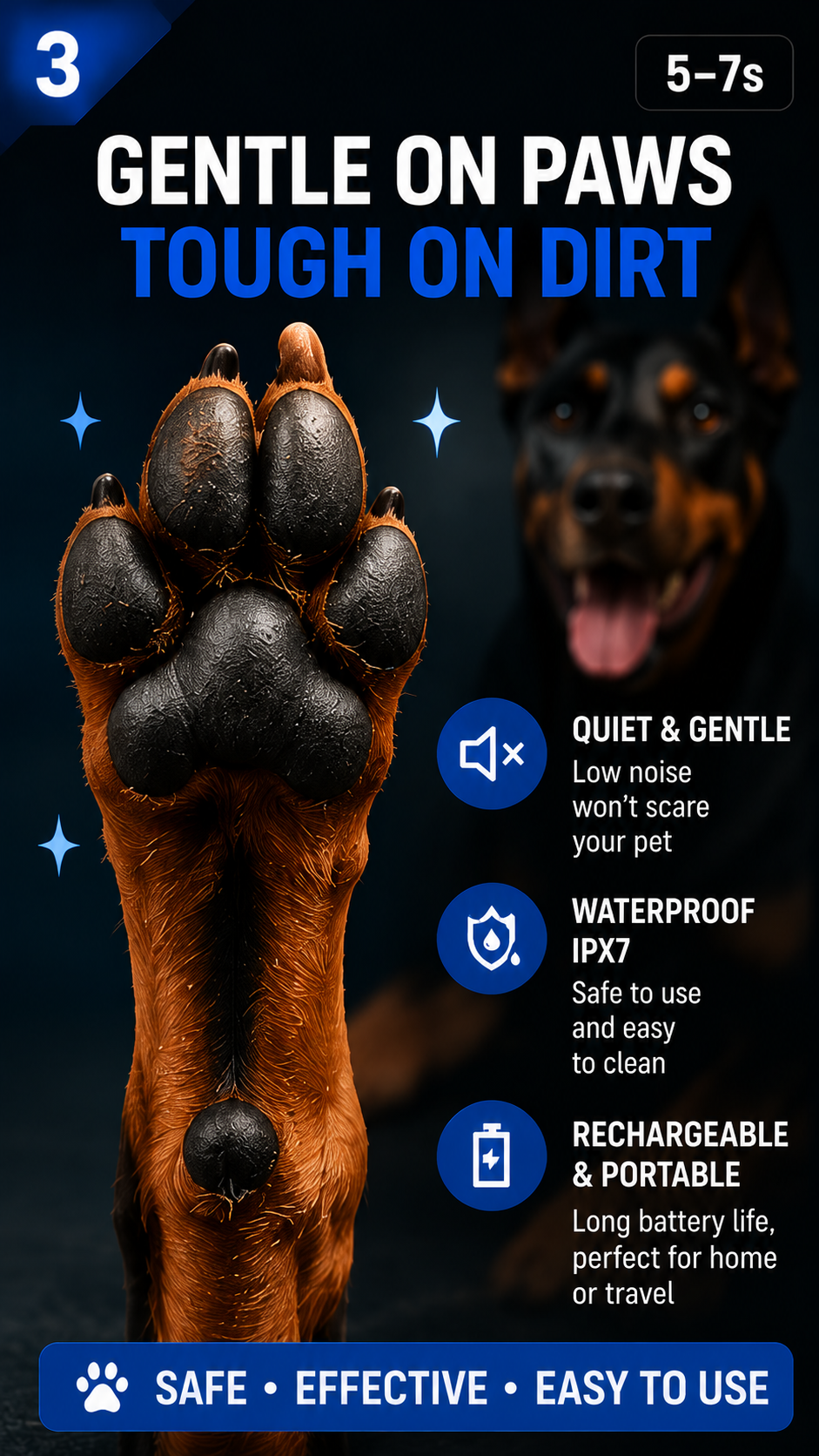 Automatic Pet Paw Cleaner