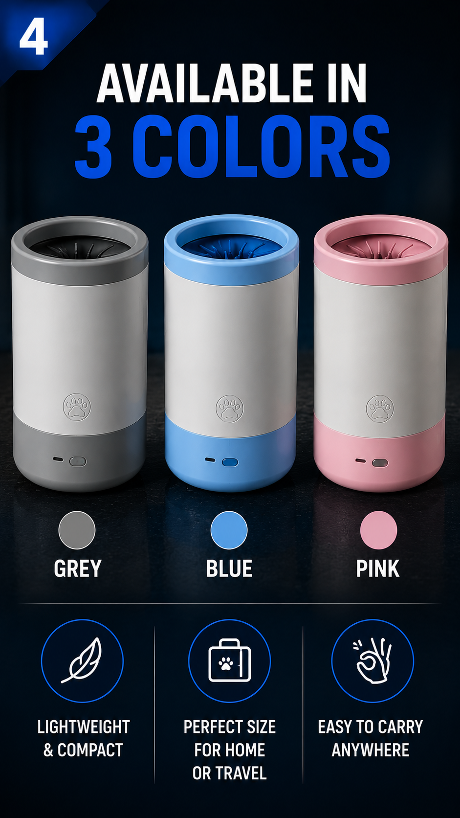 Automatic Pet Paw Cleaner