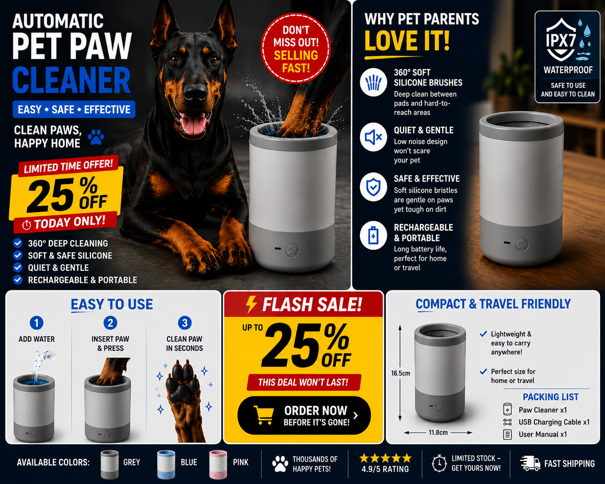 Automatic Pet Paw Cleaner